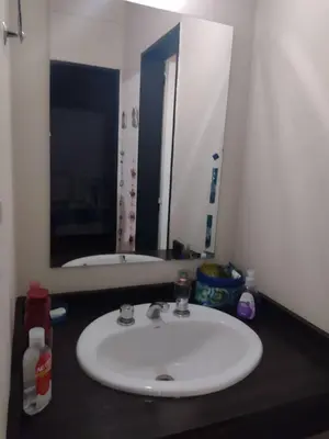 a bathroom with a white sink and a mirror at Dpto en alquiler temporario en VCPaz in Villa Carlos Paz