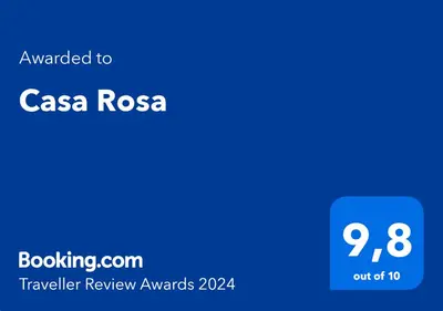 a blue sign with the text cancelled to csa rosa at Casa Rosa in Alta Gracia