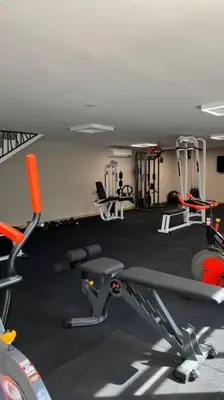 a room with a gym with cardio equipment in it at Dpto en fontanas del sur, excelentes amenities y muy tranquilo in Cordoba