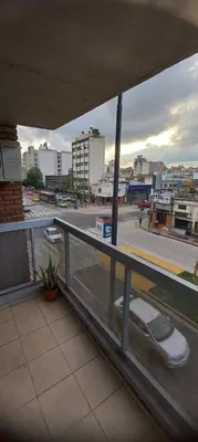 a view of a city street from a balcony at Fantástico Dpto Av Maipu 518 in Cordoba