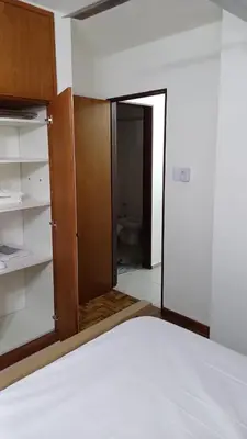 a room with a closet with a door open at tu lugar 1 in Cordoba