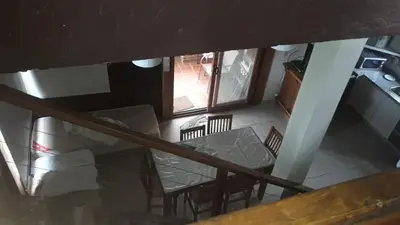 an overhead view of a room with a table and chairs at Brisas de Nono in Nono