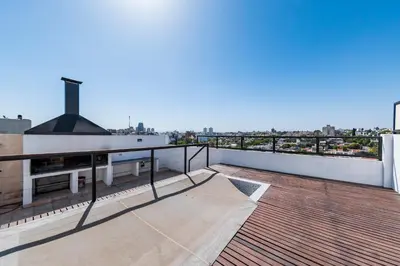 a balcony with a view of the city at 24 de Septiembre 1859 B Gral Paz in Cordoba