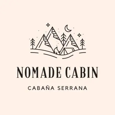 a logo for a camp in the mountains at NOMADE cabin rent in San Antonio de Arredondo