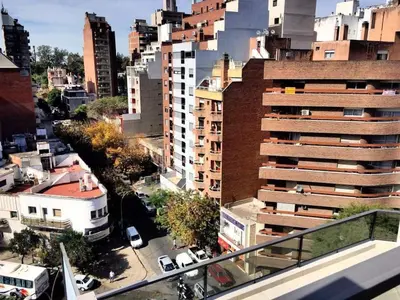 an aerial view of a city with tall buildings at ESPACIO C CRISOL Plaza España in Cordoba