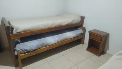 a couple of bunk beds in a room at Cabaña el Torreon in San Ignacio