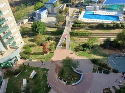 an aerial view of a park in a city at Alto Villasol depto torre bastion in Cordoba