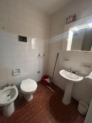 a bathroom with a toilet and a sink at Richardson in Cordoba