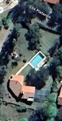an aerial view of a house with a swimming pool at Ayen Hue Casa Vacacional en Mayu Sumaj in San Antonio de Arredondo