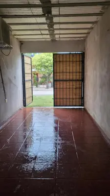 an empty room with an open door in a building at La Calera- Casa vacacional in La Calera