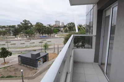 a balcony of a building with a view of a street at Hermosa Vista 2 in Cordoba