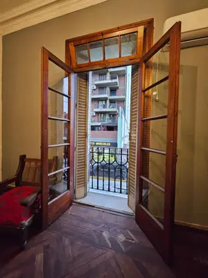 an open door with a view of a balcony at CASONA REAL in Cordoba