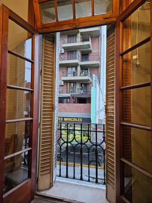 an open door to a building with a balcony at CASONA REAL in Cordoba
