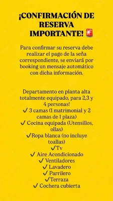 a yellow poster with the words translation of theinvention be imposter at Departamento Olmos in Mina Clavero