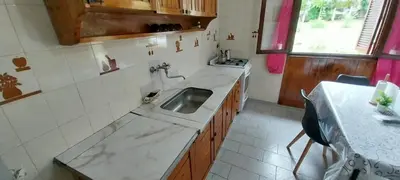 a kitchen with a sink and a counter top at ARROYO SERRANO-MINA CLAVERO in Mina Clavero