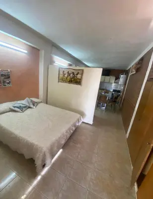 a bedroom with a bed in a room at Lo de Alicia 1 in Estancia Vieja