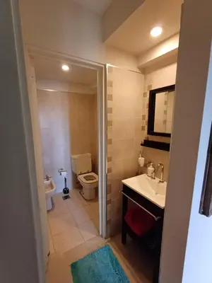 a bathroom with a sink and a toilet at Dpto doña coca alto villasol gama in Cordoba