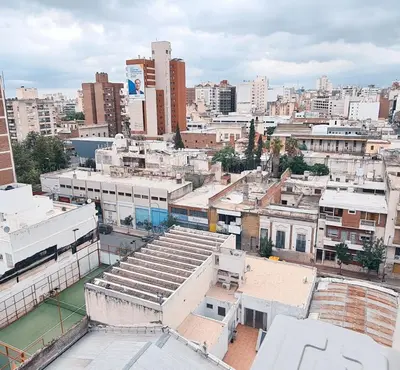 an aerial view of a city with buildings at Casa Nómada - Centro in Cordoba