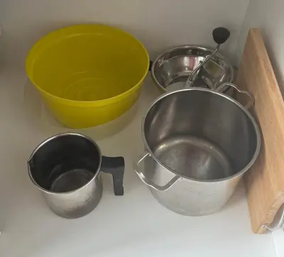 a kitchen counter with two pans and a sink at Córdoba Shopping - ApartQ 3 in Cordoba
