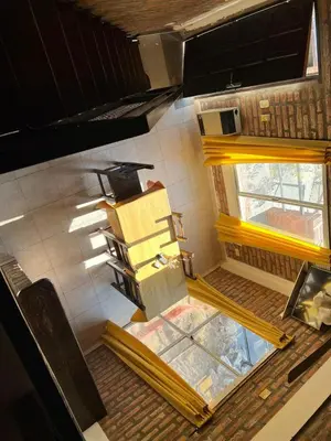 an overhead view of a kitchen in a building at La Loma Resort in Merlo