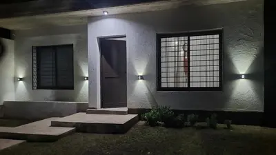 a house with a window on the side of it at Casa Buda in Almafuerte