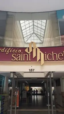 a building with a sign that says santa clara at Hermoso Apartamento en Edificio Saint Michel in Cordoba