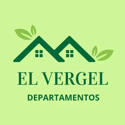 a logo for a real estate company with green roofs at El Vergel in Santa María