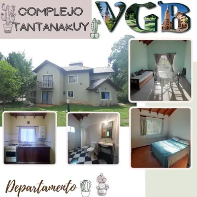a collage of pictures of a house at Tantanakuy 2 in Villa General Belgrano