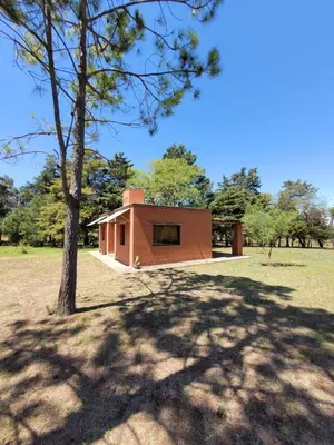 a small house in a field with a tree at Casona y Casa de Campo in Santa María
