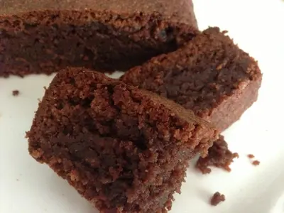 a close up of two pieces of chocolate cake at Victor Hotel in Villa Carlos Paz