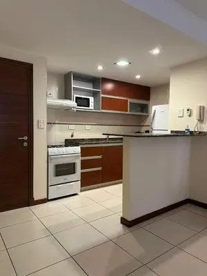 a large kitchen with a stove and a counter at San Lorenzo 490 - Nueva Córdoba in Cordoba