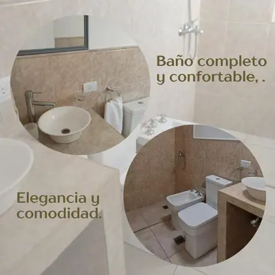 a bathroom with a sink and a toilet and a mirror at Dolce Vita in Merlo