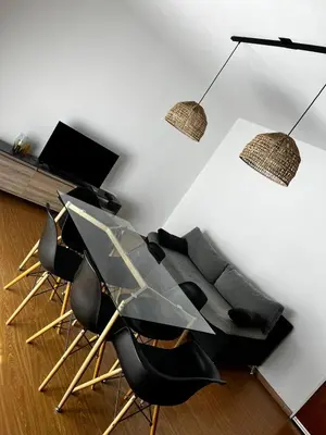 a living room with a table and chairs at El Abrojal 3 - Dpto 1 dormitorio a 3 cuadras Patio Olmos in Cordoba