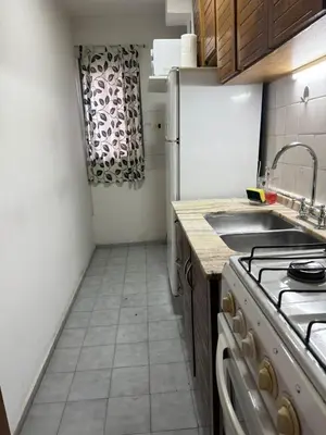 a kitchen with a white refrigerator and a sink at Alejandro Carbo in Cordoba