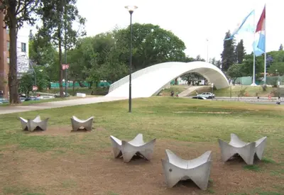 a group of metal sculptures in a park at Mi lugar, tu lugar in Cordoba