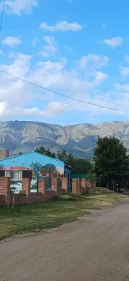 a building with a mural on the side of a road at La Dulce in San Javier