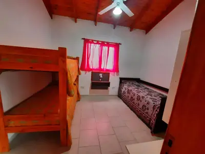 a bedroom with two bunk beds and a window at La Dulce in San Javier