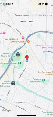 a close up of a map of a city at Departamentos del Cerro in Cordoba