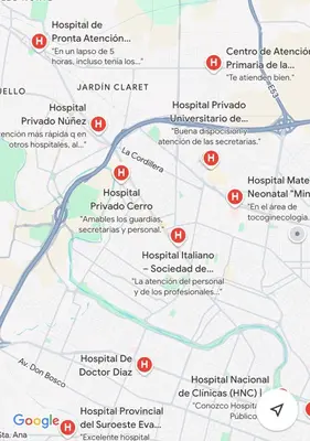 a map of the attacks on the paris synagogue at Departamentos del Cerro in Cordoba