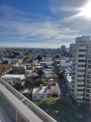 a view of a city from the balcony of a building at Buenas vistas apartment in Cordoba
