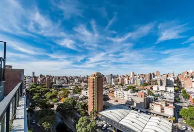 an aerial view of a city with buildings at Loft en Güemes Piso 9 in Cordoba