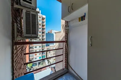 a balcony with a view of a building at Calasanz in Cordoba