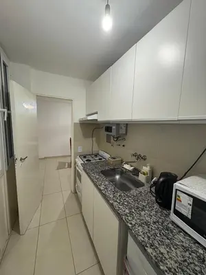 a kitchen with a sink and a counter top at Exclusivo depto en Complejo Santo Domingo con seguridad 24 hs in Cordoba