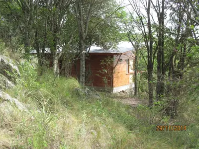 a small house in the middle of a forest at Alpa'y Kanki in Alpa Corral