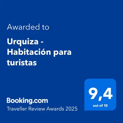 a screenshot of a cell phone with the words upgraded to uraja hacienda at Urquiza - Habitación para turistas in Cordoba