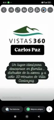 a screenshot of a cell phone with a text message at Vistas360carlospaz in Villa Carlos Paz