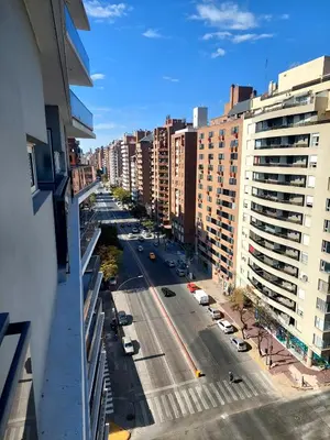 an aerial view of a city street with buildings at Departamento zona Tribunales in Cordoba