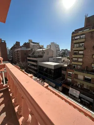 a view of a city from a balcony at Departamento Nueva Cordoba in Cordoba