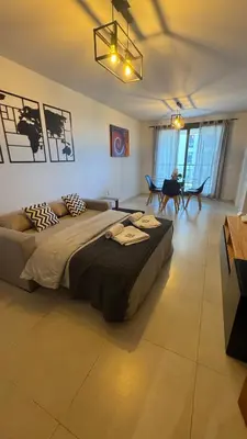 a bedroom with a large bed in a room at Guesthouse Park in Cordoba