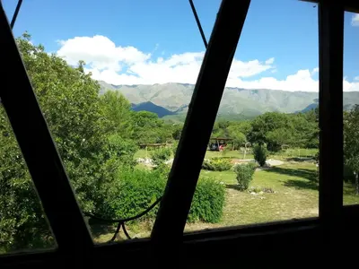 a view from a window of a park at Cielito Lindo in San Javier